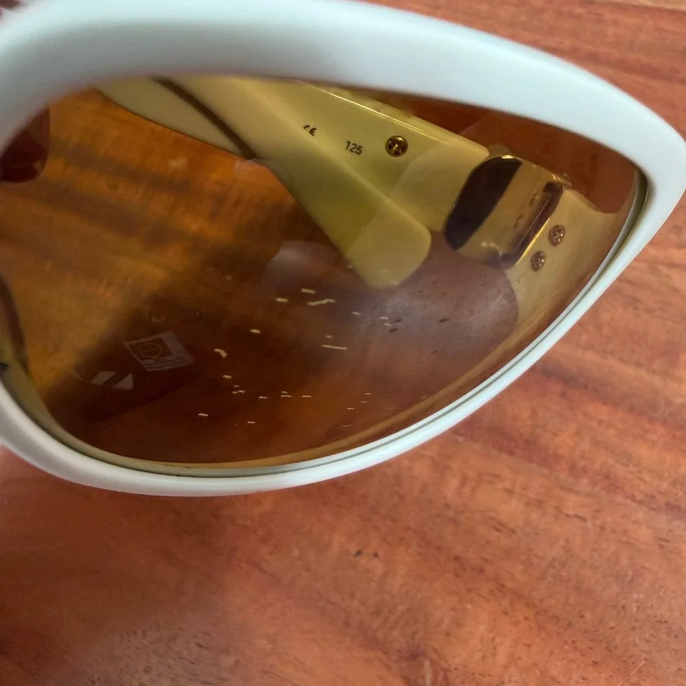 Coach S2020 WhiteOversized Rectangular Sunglasses BrownLens Eyeglass Frames only